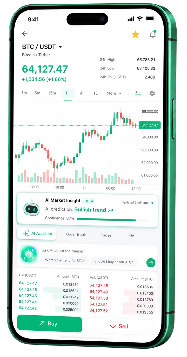 Mobile Ansicht der Birke Vermostein Trading-App